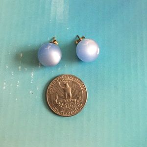 Three pairs of vintage costume jewelry earrings